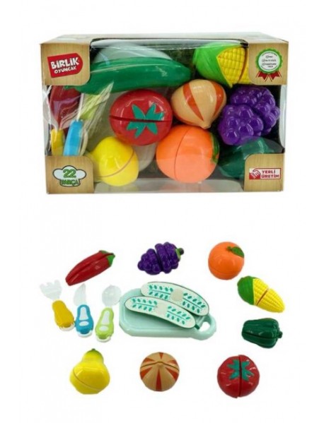 22 PCS GRAPE CUT FRUIT & VEGETABLES