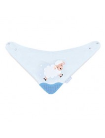 Cotton Triangle Bib with Teether