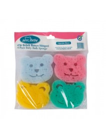 4 Pcs Pack Baby Bath Sponge