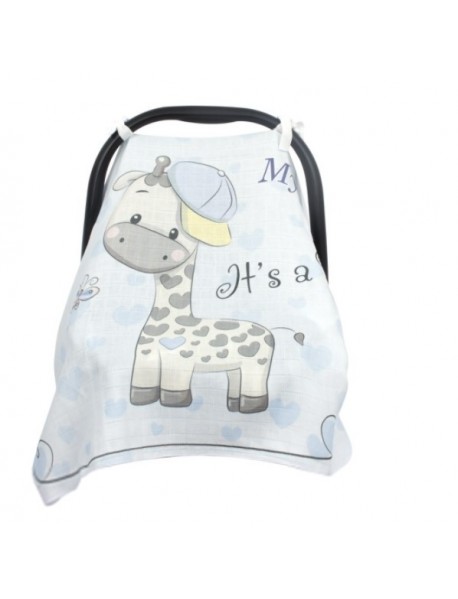 Placement Printed Muslin Infant Car Seat Cover