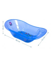 Transparent And Patterned Baby Bathtub With Drain