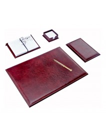 Brons 5 pcs Desktop Set Burgundy