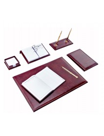 Brons 7 pcs Desktop Set Burgundy