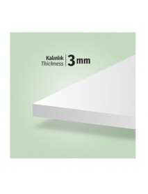 Brons Paper Lamimated Foam Board 50x70cm White 3mm