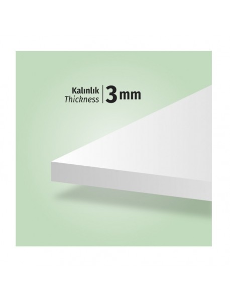 Brons Paper Lamimated Foam Board 50x70cm White 3mm