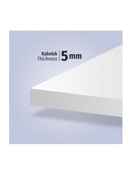 Brons Paper Lamimated Foam Board 70x100cm White 5mm