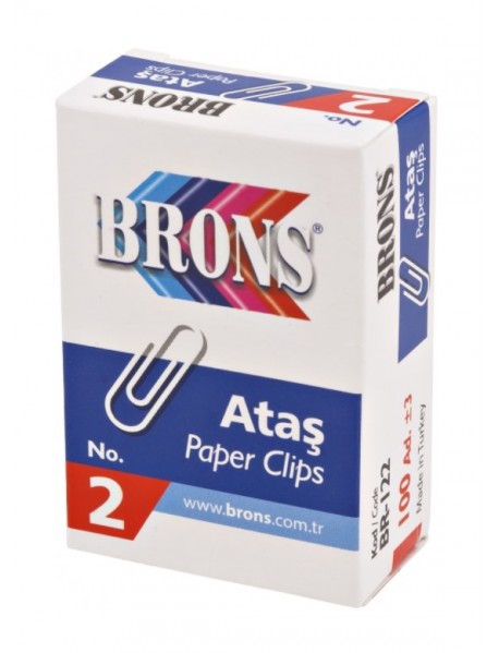 Brons Metal Paperclip 100pcs no:2 