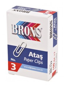 Brons Metal Paperclip 100pcs no:3 