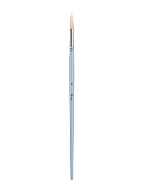 Brons Oil Painting Brush Long Handle Bristle Professional Art Brush No:12