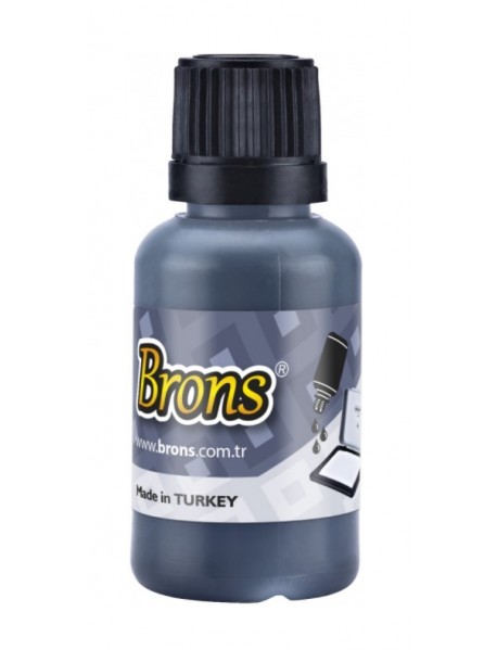 Brons Stamp Ink 30cc Black