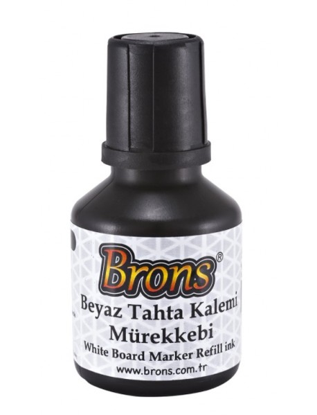 Brons White Board Marker Ink 30cc Black