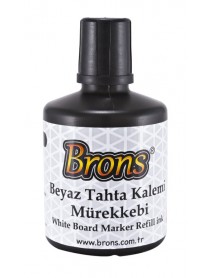 Brons White Board Marker Ink 100cc Black