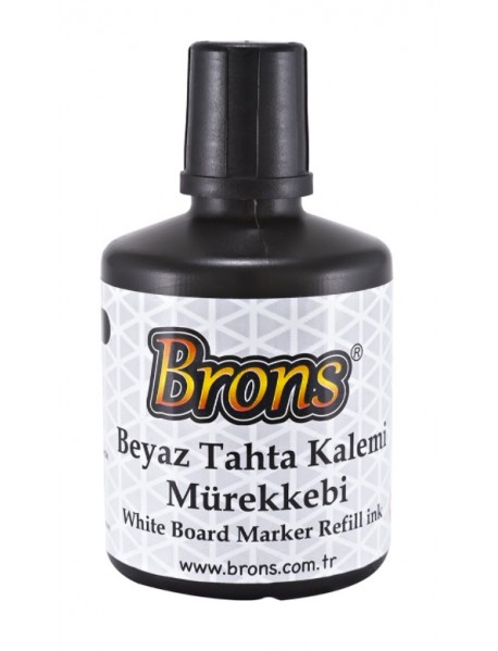 Brons White Board Marker Ink 100cc Black