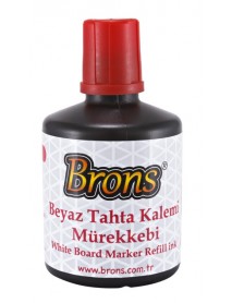 Brons White Board Marker Ink 100cc Red