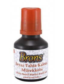 Brons White Board Marker Ink 30cc Orange