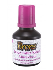 Brons White Board Marker Ink 30cc Pink