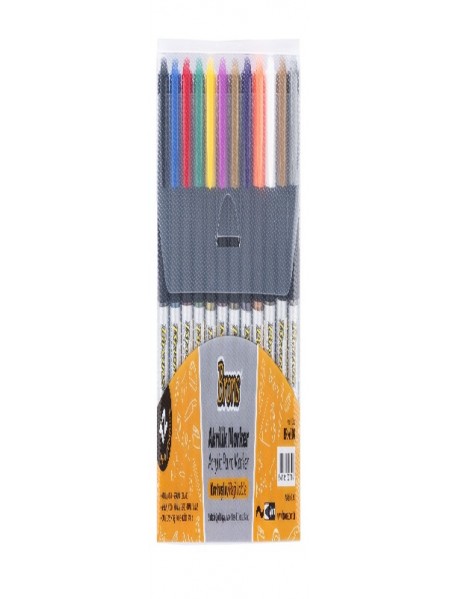 Brons Acrylic Paint Marker 12 Colors