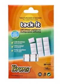 Brons Adhesive Tack White