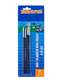 Brons Oil Brush Blister Set No:0-2-4-6