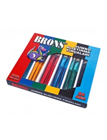 Brons Jumbo Colored Brush Set 24pcs