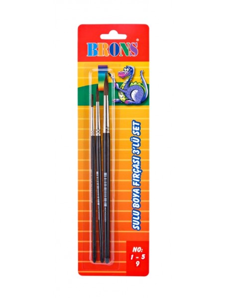 Brons Watercolor Brush Blister Set No:1-5-9