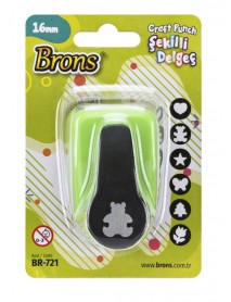 Brons Shaped Punch Blister Pack 16mm