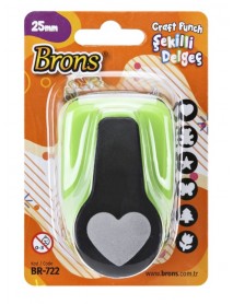 Brons Shaped Punch Blister Pack 25mm