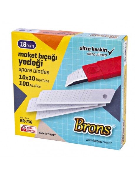 Brons Utility Knife Blade Wide 10pcs