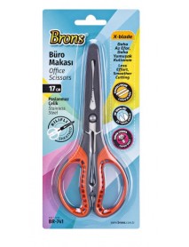 Brons X Balde Sheathed Scissors Blister Pack 17cm