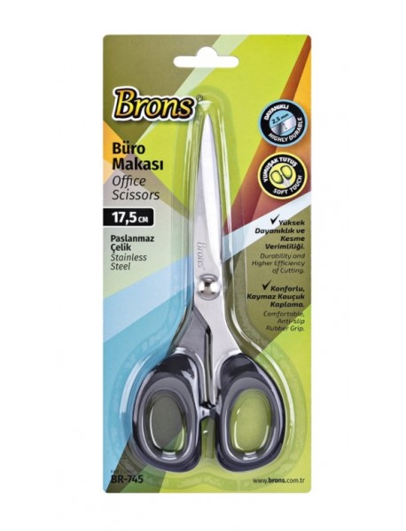 Brons Industrial Scissors Blister Pack 17,5cm