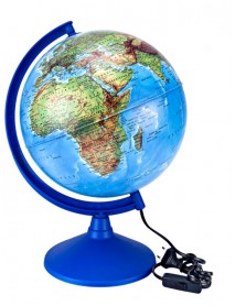 Brons Llluminated Earth Globe 30cm Diameter