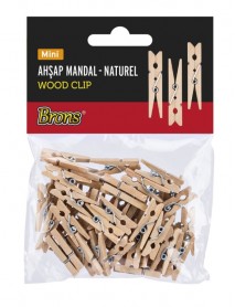 Brons Wooden Latch 50pcs Natural Mini