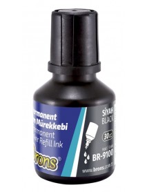 Brons Permanent Marker Refill Ink 30cc Black