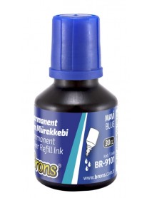 Brons Permanent Marker Refill Ink 30cc Blue