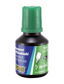 Brons Permanent Marker Refill Ink 30cc Green