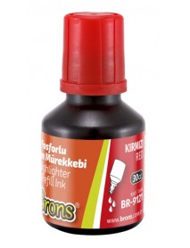 Brons Highlighter Refill Ink 30cc Red