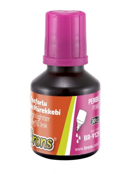 Brons Highlighter Refill Ink 30cc Pink