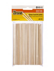 Brons Wooden Pole Natural Thick