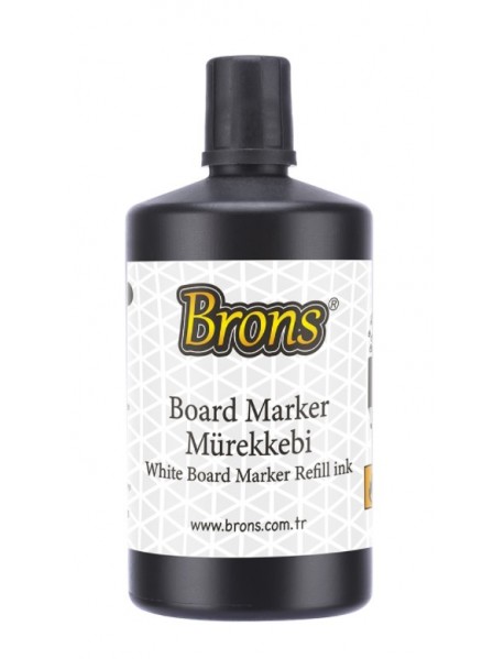 Brons White Board Marker Ink 250cc Black