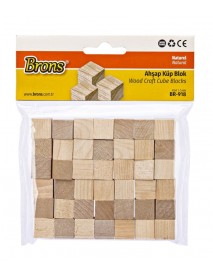 Brons Wooden Cube Block Natural