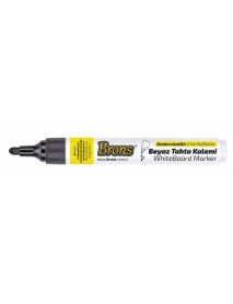 Brons White Board Refillable Marker Black Round Nib