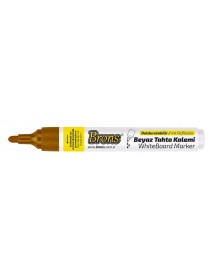 Brons White Board Refillable Marker Brown Round Nib