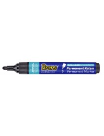 Brons Permanent Refillable Marker Black Round Nib