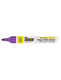 Brons White Board Refillable Marker Purple Round Nib