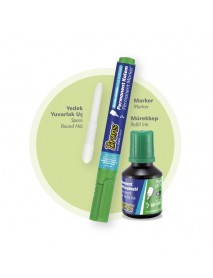 PERMANENT MARKER & INK SET GREEN