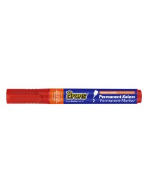 Brons Permanent Refillable Marker Red Chisel Nib