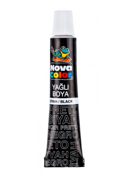 Nova Color Oil Paint Aluminum Tube 7ml Black