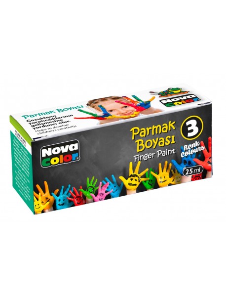 Nova Color Finger Paint 25ml 3 Colors