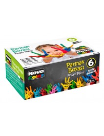  Nova Color Finger Paint 25ml 6 Colors