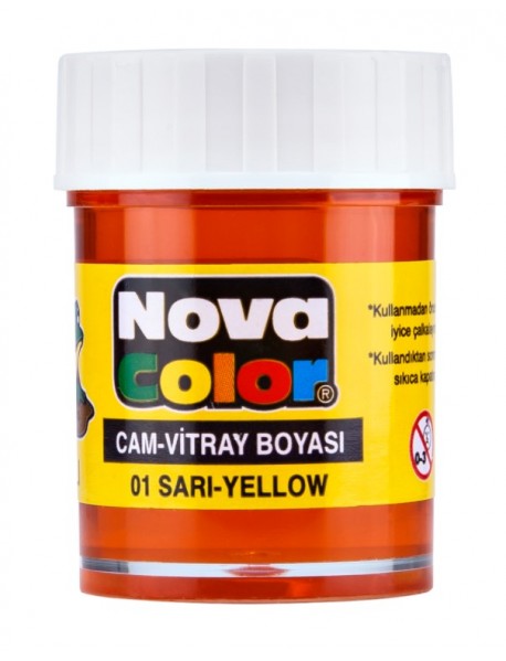 Nova Color Glass Paint 25ml Yellow